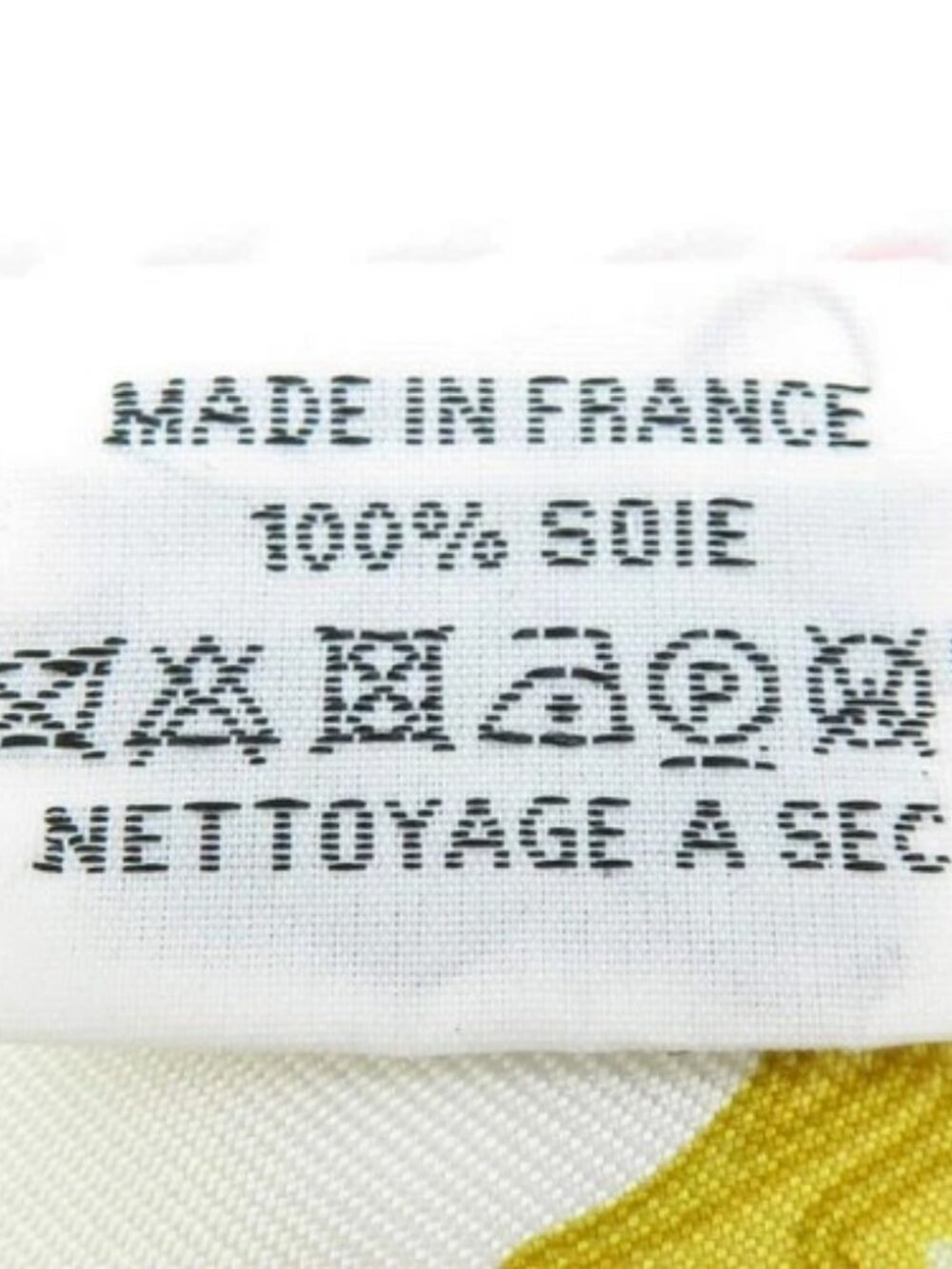 Auth HERMES Twilly Scarf White/Multicolor Silk - e60781g - Picture 7 of 7
